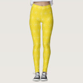 Basic Snowflake Yellow Leggings (Voorkant)