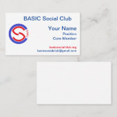 BASIC Social Club - LA CARTE (Devant / Derrière)