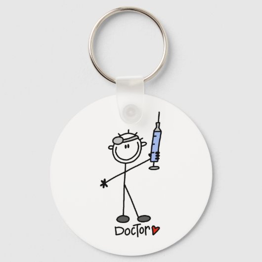 Basic Stick Figuur Doctor Sleutelhanger (Voorkant)