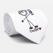 Basic Stick Figuur Doctor Stropdas (Opgerold)