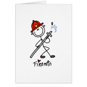 Basic Stick Figuur Fireman T-shirts en cadeautjes