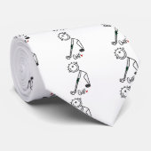 Basic Stick Figuur Golf T-shirts en cadeautjes Stropdas (Opgerold)