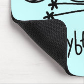 Basic Stick Figuur Volleyball Tshirts en cadeaus Muismat (Hoek)