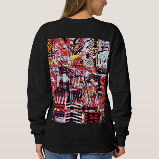 Basic Sweatshirt – Fragmented Pulse (Achterkant)