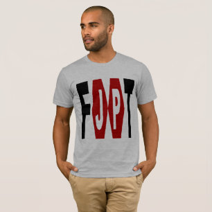 Basic T-shirt Grijs Design FOOT JAPAN