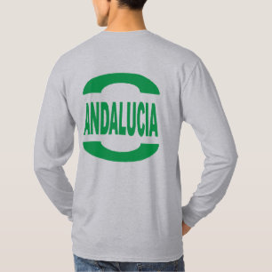 Basic T-shirt gris dos DESIGN ANDALUCIA