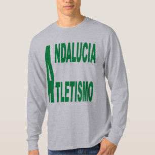 Basic-T-shirt met grijs ANDALUCIA ATLETISMO T-shirt