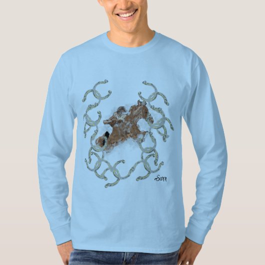 Basic T-shirt met lange mouwen: kettingreactie (Voorkant)