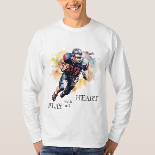 Basic T-shirt met lange mouwen motivatie (Voorkant)