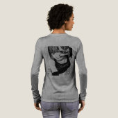 Basic T-shirt met lange mouwen voor mannen/vrouwen (Achterkant)