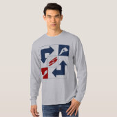 Basic T-shirt uit de Verenigde Staten (Voorkant volledig)