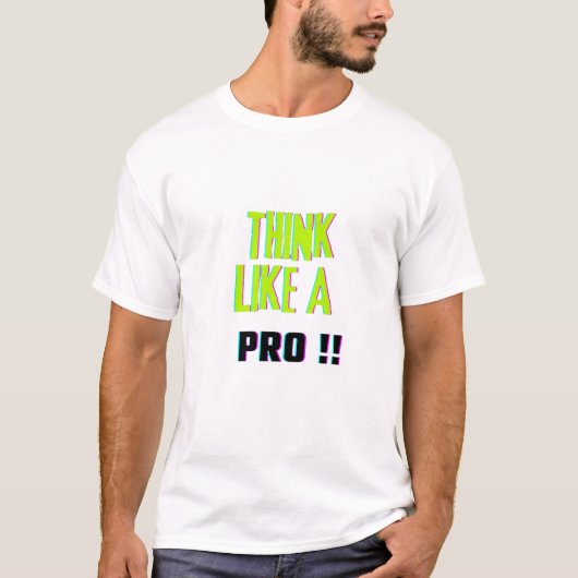 Basic t shirt voor mannen (Voorkant)
