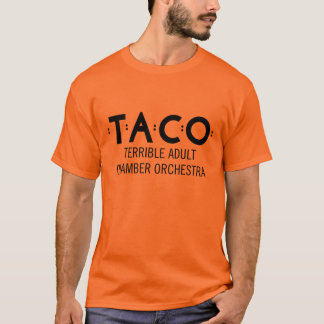 Basic TACO T-shirt, Oranje en zwart T-shirt