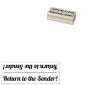 Basic "Terug naar de afzender!" Rubberstempel Rubberstempel (Gestempeld)