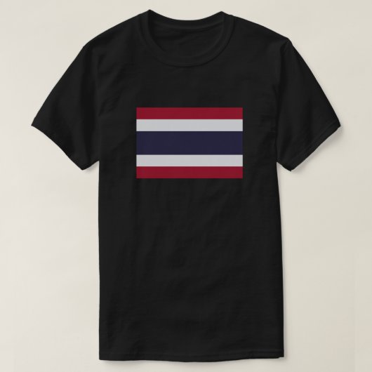 Basic - Thaise vlag T-Shirt (Design voorkant)