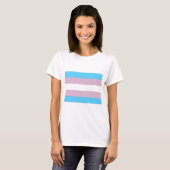 Basic Transgender Flag T-shirt (Voorkant volledig)