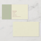 Basic Twee kleuren 3 Visitekaartje (Voorkant / Achterkant)