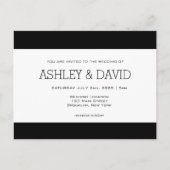 Basic Wedding Invitation Briefkaart (Voorkant)