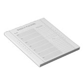Basic Weekly Planner Naam Grijs Notitieblok (Schuin)