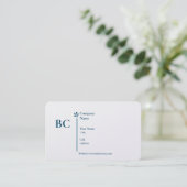 Basic white Template Business Card  homes Visitekaartje (Staand voorkant)