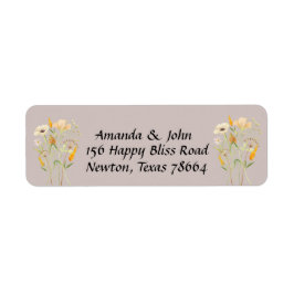 Basic Wilde bloem - Adres Terug Etiket