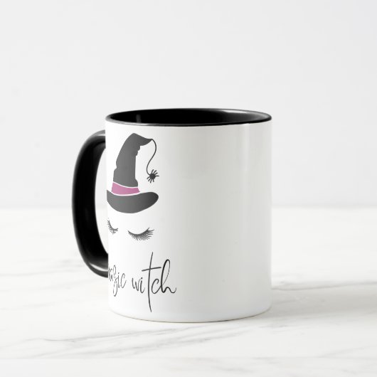 Basic Witch Coffee Mok met Lashes Halloween Cup (Voorkant links)