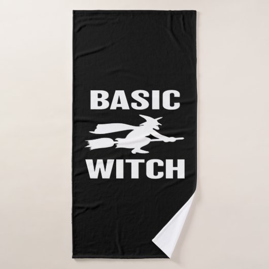 Basic Witch drôle Halloween disant femmes (Serviette de bain)