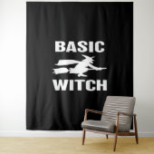 Basic Witch grappig Halloween gezegde vrouwen Wandkleed (In situ)