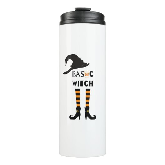 Basic Witch Halloween Herfst Thermosbeker (Voorkant)