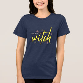 "Basic Witch" - Leuk & Spooky grafisch ontwerp Tri-Blend Shirt