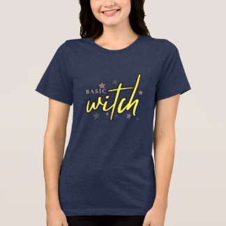 "Basic Witch" - Leuk & Spooky grafisch ontwerp Tri-Blend Shirt