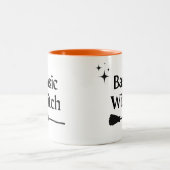Basic Witch Modern Halloween Two-Tone Coffee Mok (Center)