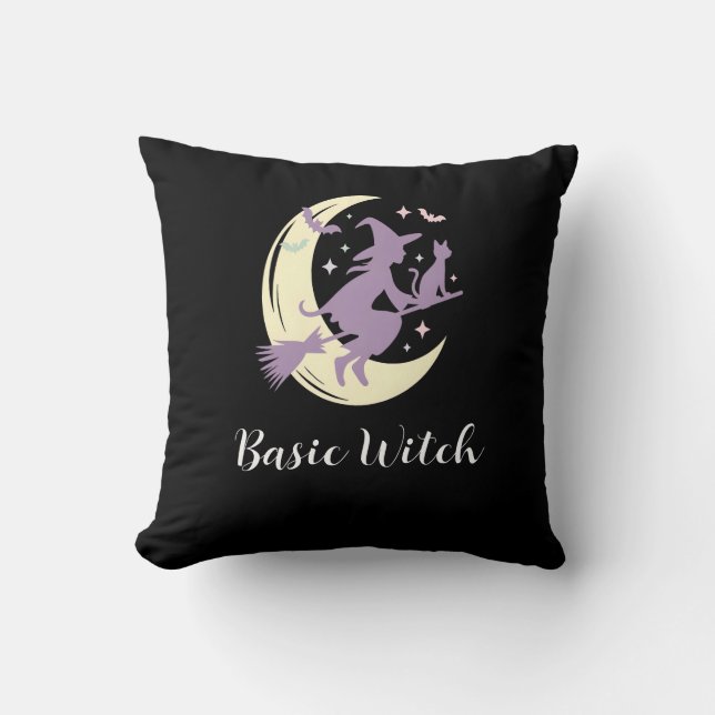 Basic Witch Pastel Custom Halloween Kussen (Voorkant)