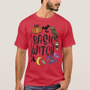 Basic Witch Pet Witches Pumpkin Moon Witchcraft Ha T-shirt