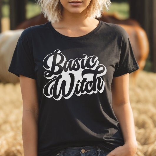 Basic Witch Retro Style T-shirt
