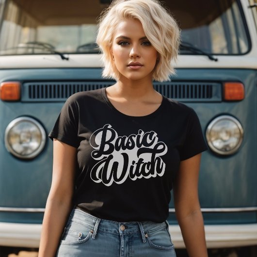 Basic Witch Retro Style T-shirt