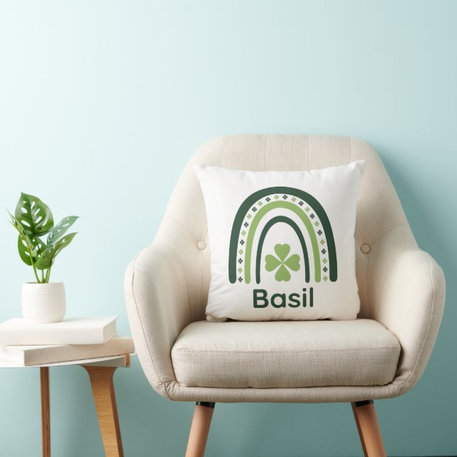 Basil Clover Boho Regenboog Kussen (Stoel)