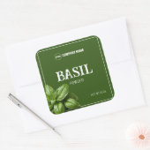 Basil Custom Spice Label Sticker (Envelop)