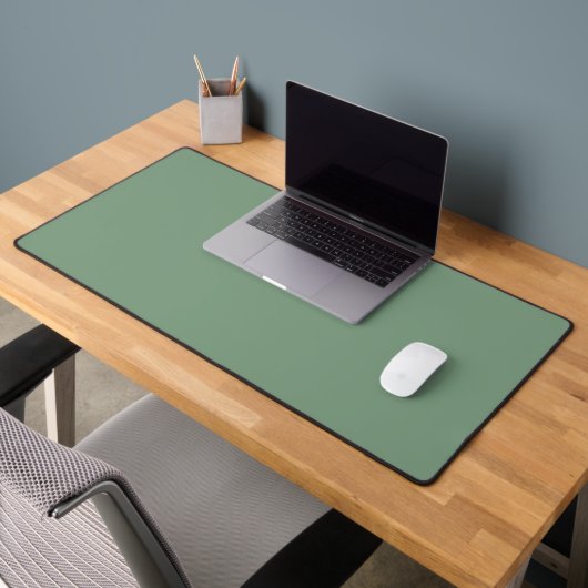 Basil de couleur solide vert fumée (Bureau 2)