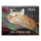 Basil Ginger Chat Calendrier personnalisé 2024 (Protection)