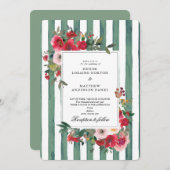 Basil Green Faire-part de mariage (Devant / Derrière)