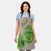 Basil Herb Dragon Schort (Gedragen)
