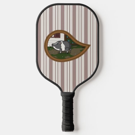 Basil het varken pickleball paddle (Voorkant)