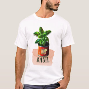 Basil in can - Herbs Basil design - T-shirt