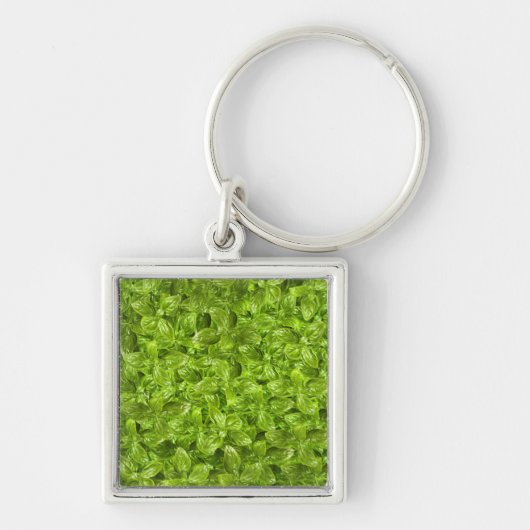 Basil Leaves Pattern Sleutelhanger (Voorkant)