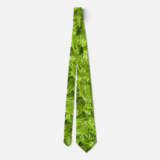 Basil Leaves Pattern Stropdas (Achterkant)
