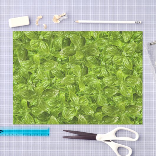Basil Leaves Pattern Tissuepapier (Craft)