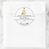 Basil simple fait maison infusé Étiquette de miel (Sac)