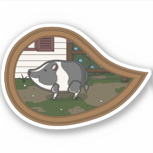 Basil Sticker Contour de porc (Devant)