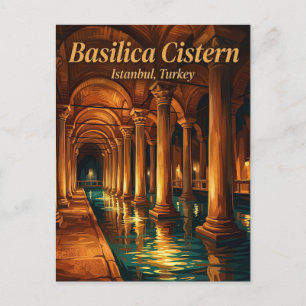 Basilica Cisterne, Istanboel, Marmara Briefkaart